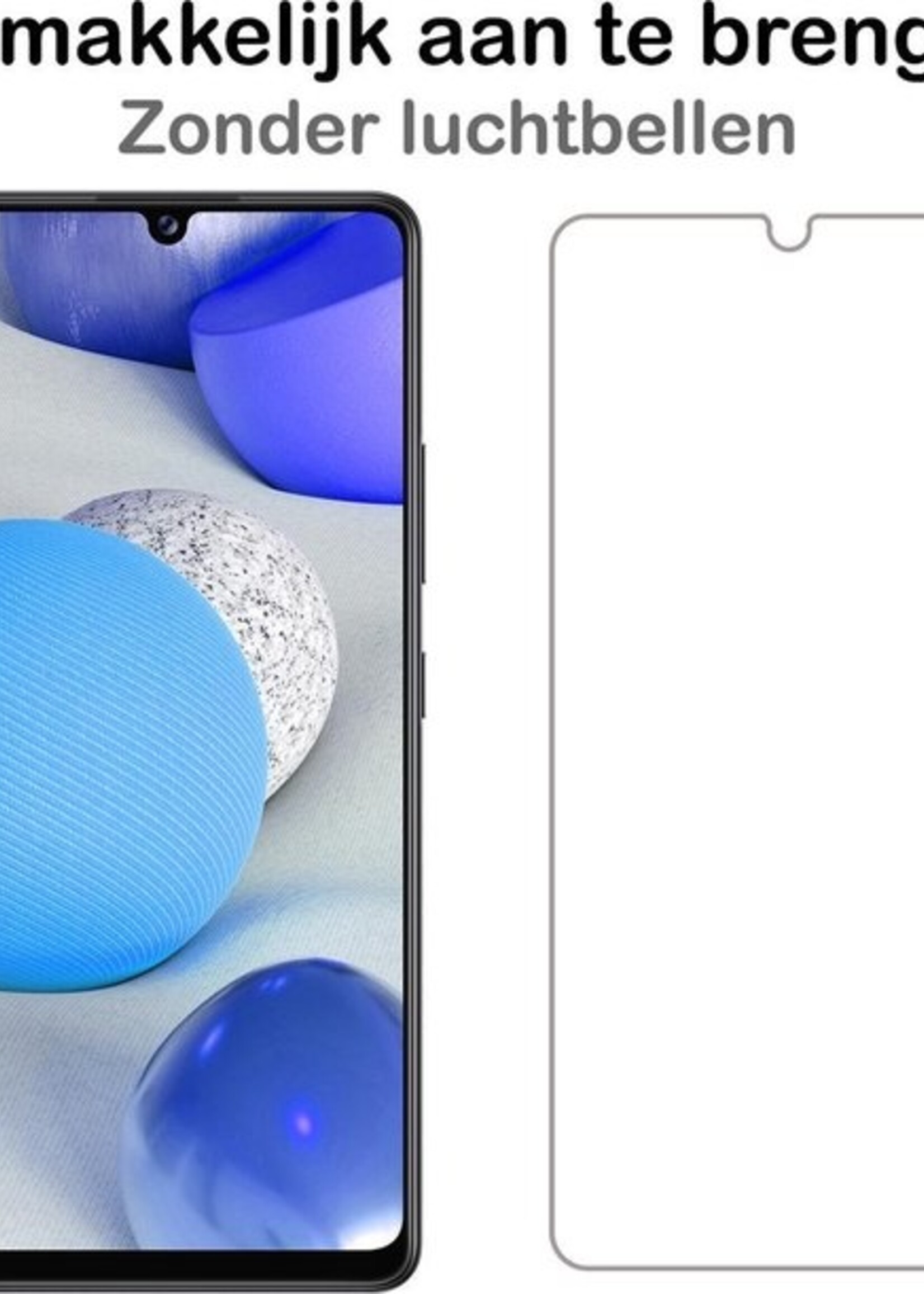 BTH Screenprotector Geschikt voor Samsung A42 Screenprotector Glas Gehard Tempered Glass - Screenprotector Geschikt voor Samsung Galaxy A42 Screen Protector Screen Cover - 2 PACK