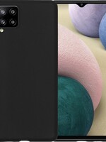 BTH BTH Samsung Galaxy A12 hoesje siliconen - Zwart