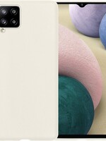 BTH BTH Samsung Galaxy A12 hoesje siliconen - Wit