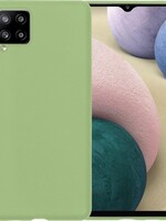 BTH BTH Samsung Galaxy A12 hoesje siliconen - Groen