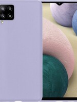 BTH BTH Samsung Galaxy A12 hoesje siliconen - Lila