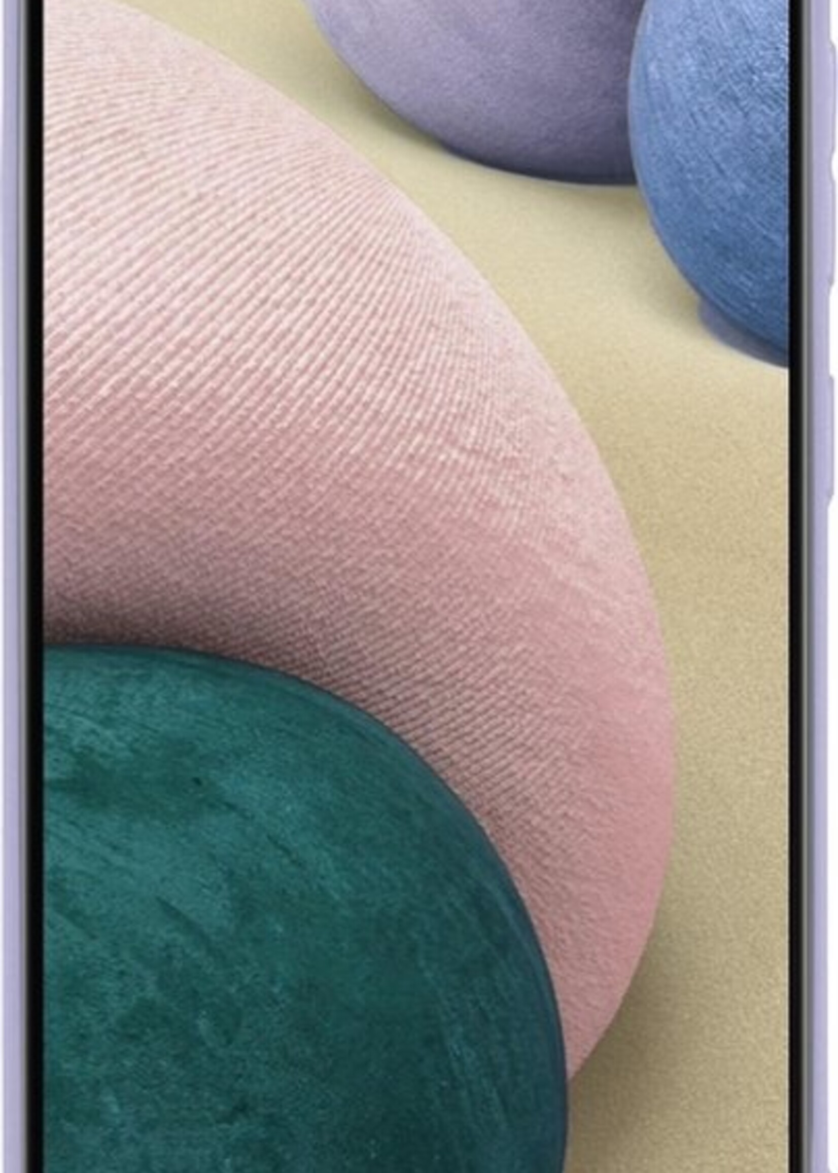 BTH Hoesje Geschikt voor Samsung A12 Hoesje Siliconen Case Hoes - Hoes Geschikt voor Samsung Galaxy A12 Hoes Cover Case - Lila
