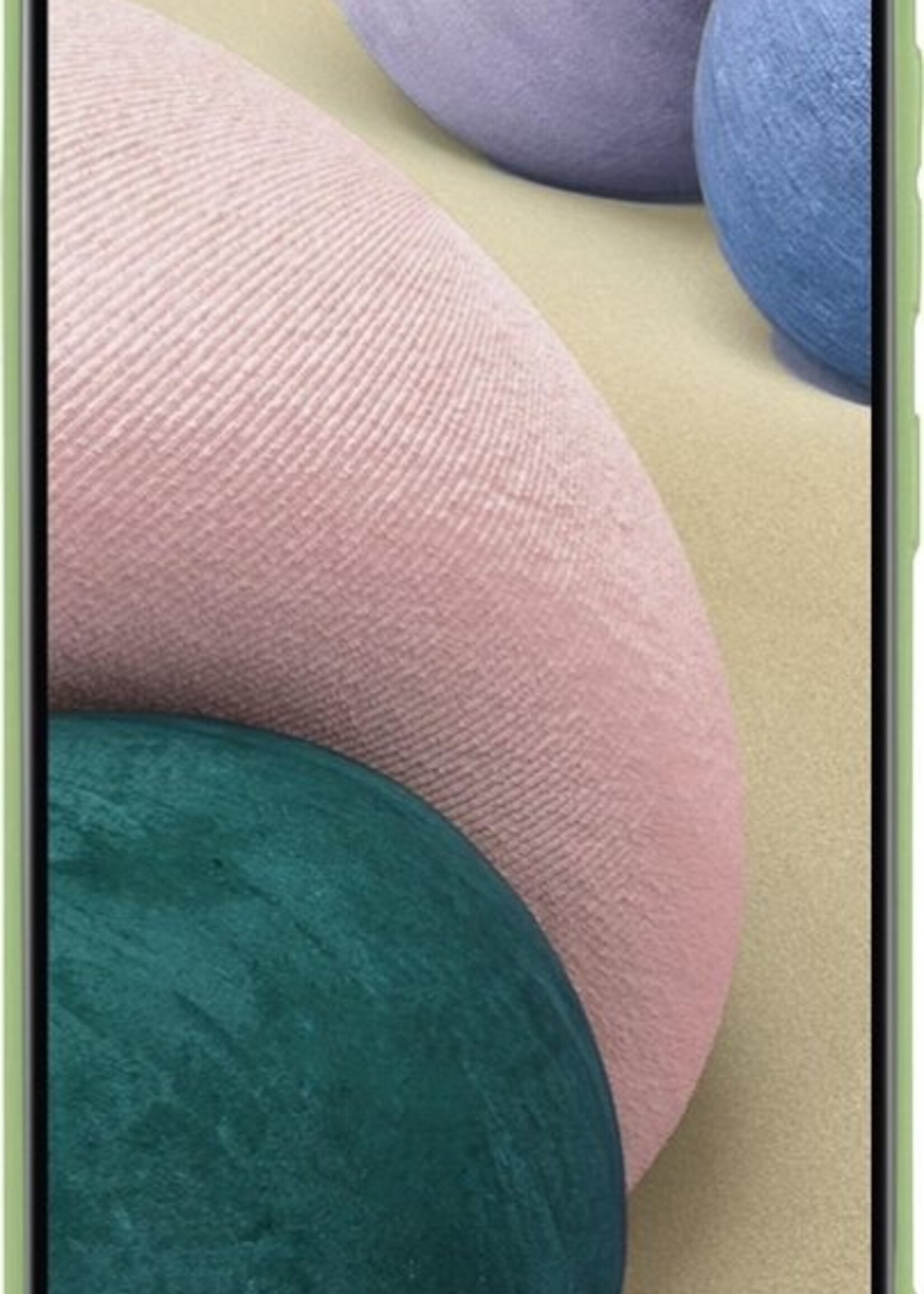 BTH Hoesje Geschikt voor Samsung A12 Hoesje Siliconen Case Hoes - Hoes Geschikt voor Samsung Galaxy A12 Hoes Cover Case - Groen - 2 PACK