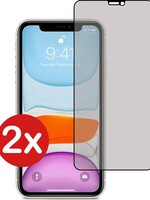 BTH BTH iPhone XR/11 Screenprotector Full Cover Privacy - 2 PACK