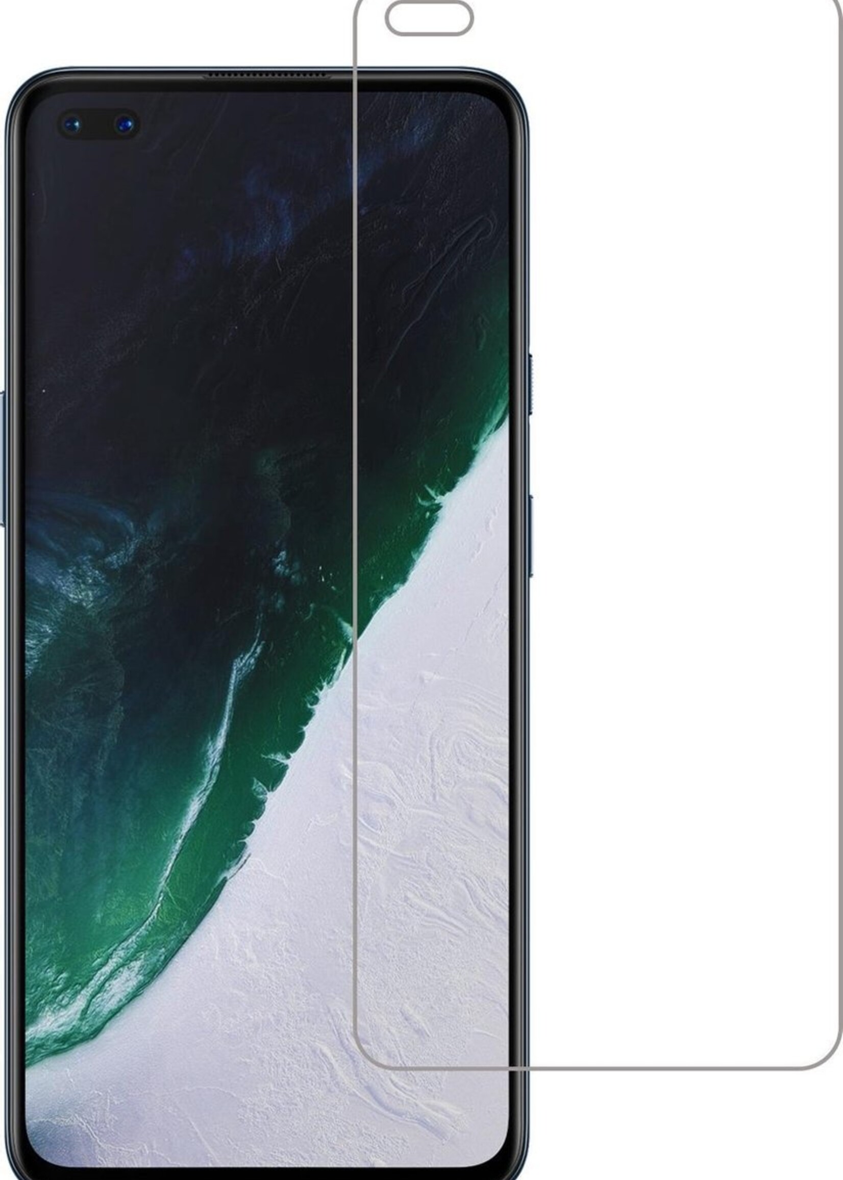 BTH Screenprotector Geschikt voor OnePlus Nord Screenprotector Glas Gehard Tempered Glass - Screenprotector Geschikt voor OnePlus Nord Screen Protector Screen Cover