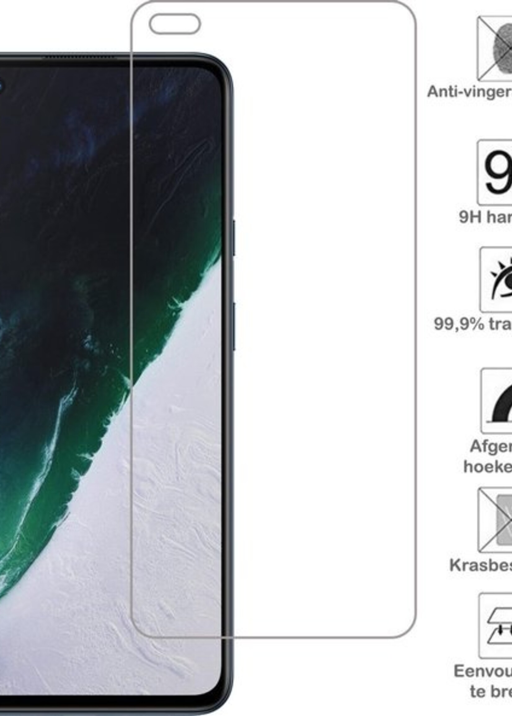 BTH Screenprotector Geschikt voor OnePlus Nord Screenprotector Glas Gehard Tempered Glass - Screenprotector Geschikt voor OnePlus Nord Screen Protector Screen Cover - 2 PACK