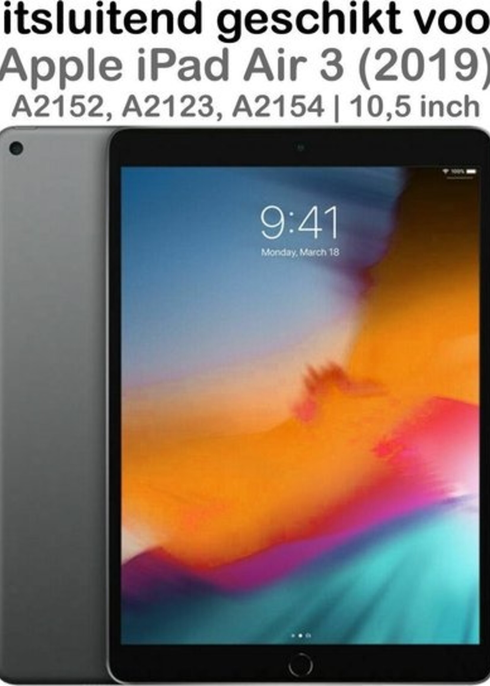 BTH Screenprotector Geschikt voor iPad Air 3 Screenprotector Tempered Glass Screen Protector Gehard Glas - Screenprotector Geschikt voor iPad Air 3 Screenprotector Glas - 2 PACK