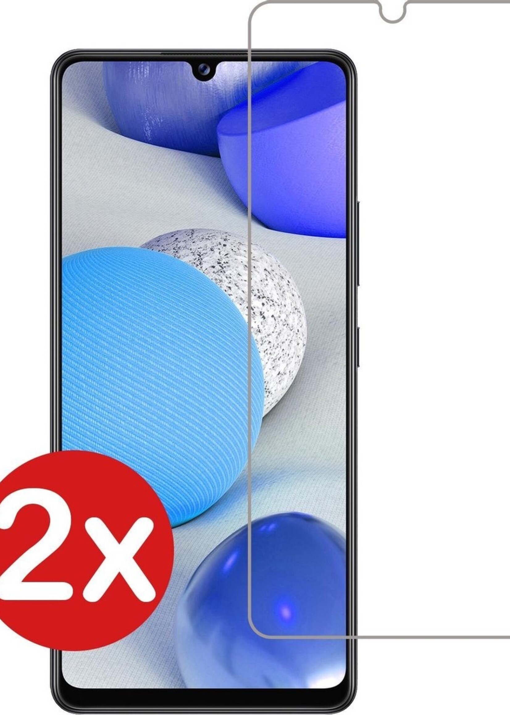 BTH Screenprotector Geschikt voor Samsung A42 Screenprotector Glas Gehard Tempered Glass - Screenprotector Geschikt voor Samsung Galaxy A42 Screen Protector Screen Cover - 2 PACK