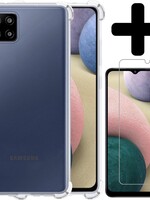 BTH BTH Samsung Galaxy A12 hoesje shock proof Met screenprotector