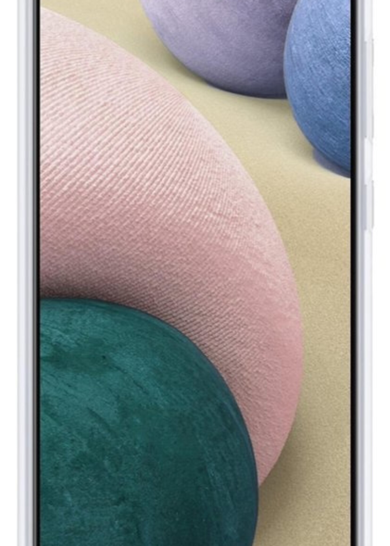 BTH Hoesje Geschikt voor Samsung A12 Hoesje Siliconen Shock Proof Case Hoes Met Screenprotector - Hoes Geschikt voor Samsung Galaxy A12 Hoes Cover Case Shockproof - Transparant