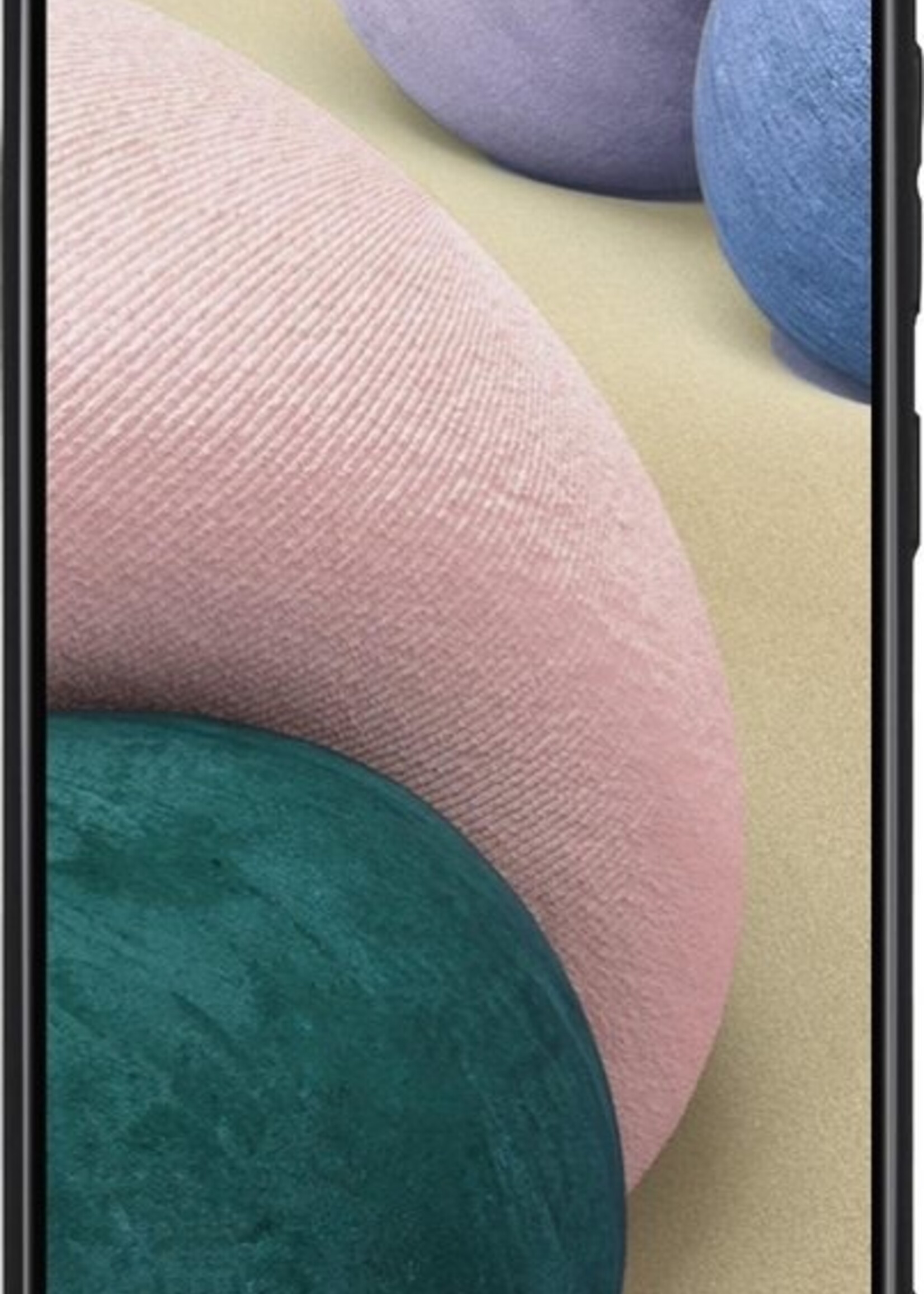 BTH Hoesje Geschikt voor Samsung A12 Hoesje Siliconen Case Hoes Met Screenprotector - Hoes Geschikt voor Samsung Galaxy A12 Hoes Cover Case - Zwart