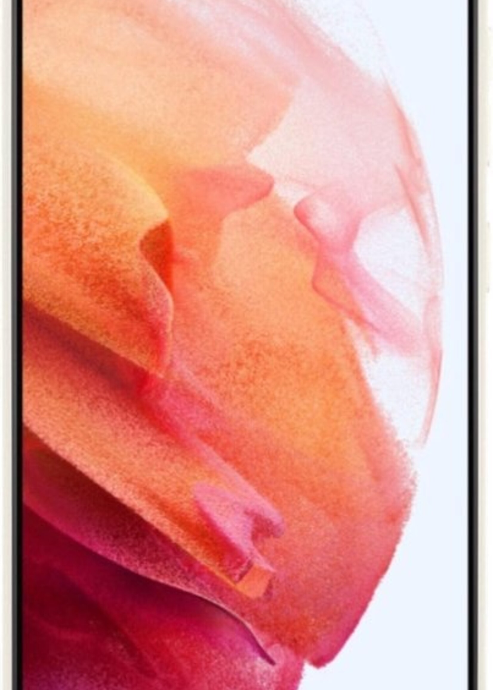 BTH Hoesje Geschikt voor Samsung S21 Hoesje Siliconen Case Hoes - Hoes Geschikt voor Samsung Galaxy S21 Hoes Cover Case - Wit