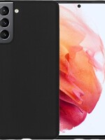 BTH BTH Samsung Galaxy S21 Plus hoesje siliconen - Zwart