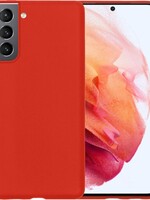 BTH BTH Samsung Galaxy S21 Plus hoesje siliconen - Rood