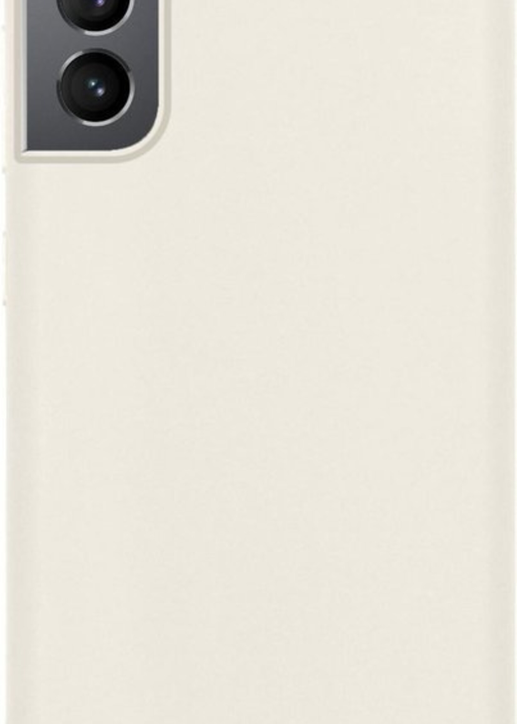 BTH Hoesje Geschikt voor Samsung S21 Plus Hoesje Siliconen Case Hoes - Hoes Geschikt voor Samsung Galaxy S21 Plus Hoes Cover Case - Wit