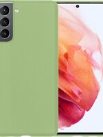 BTH BTH Samsung Galaxy S21 Plus hoesje siliconen - Groen