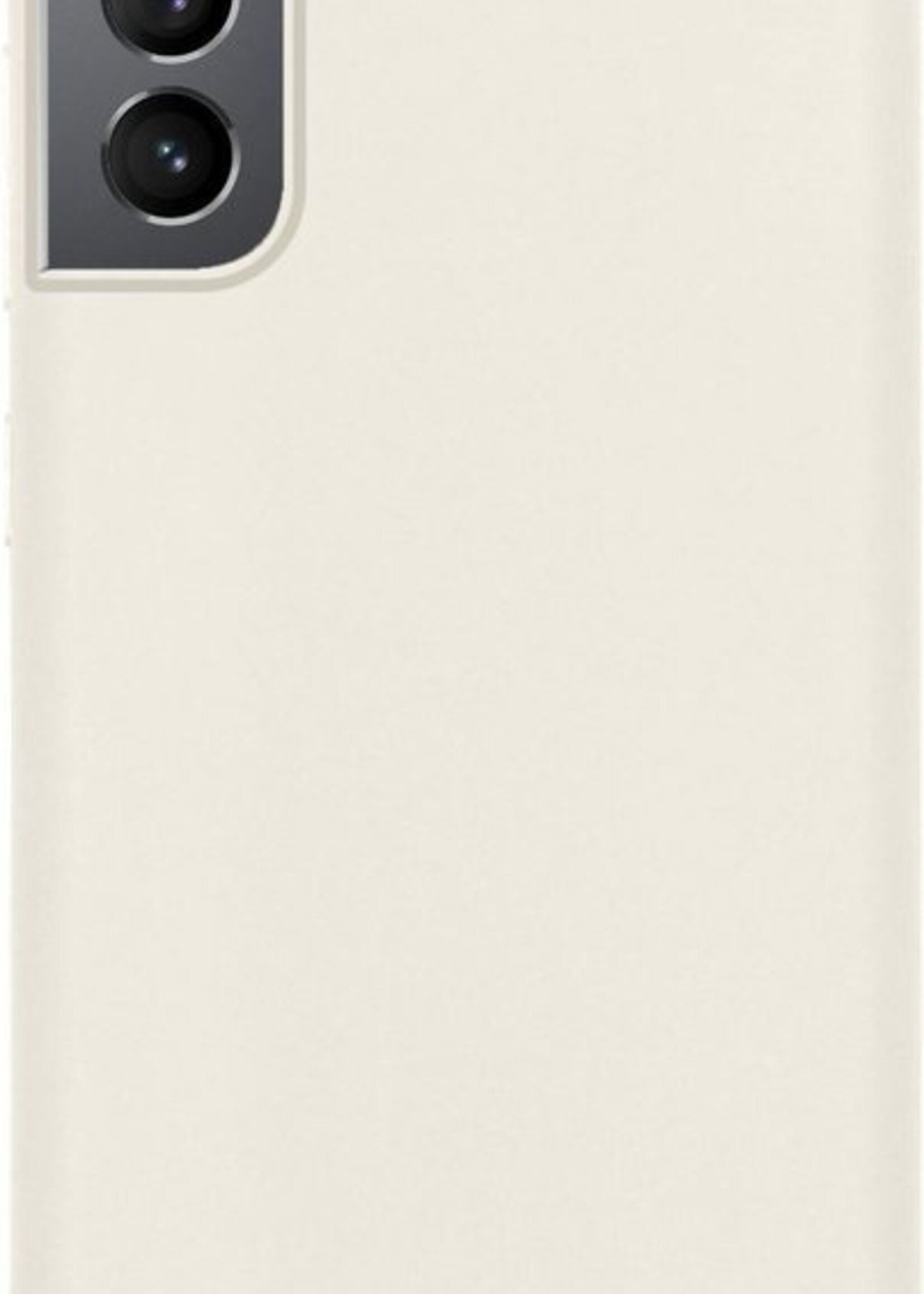 BTH Hoesje Geschikt voor Samsung S21 Plus Hoesje Siliconen Case Hoes - Hoes Geschikt voor Samsung Galaxy S21 Plus Hoes Cover Case - Wit - 2 PACK