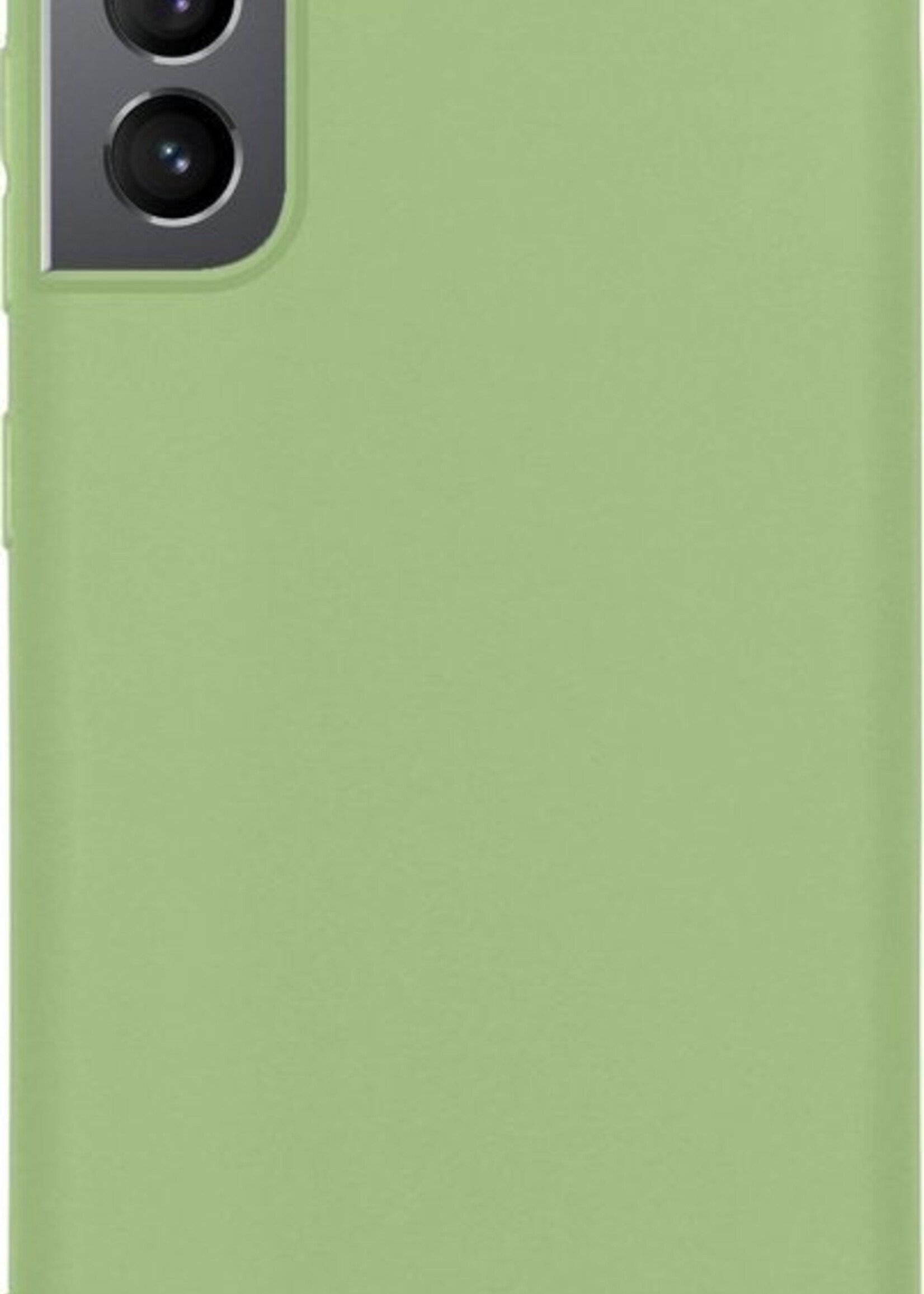 BTH Hoesje Geschikt voor Samsung S21 Plus Hoesje Siliconen Case Hoes - Hoes Geschikt voor Samsung Galaxy S21 Plus Hoes Cover Case - Groen - 2 PACK