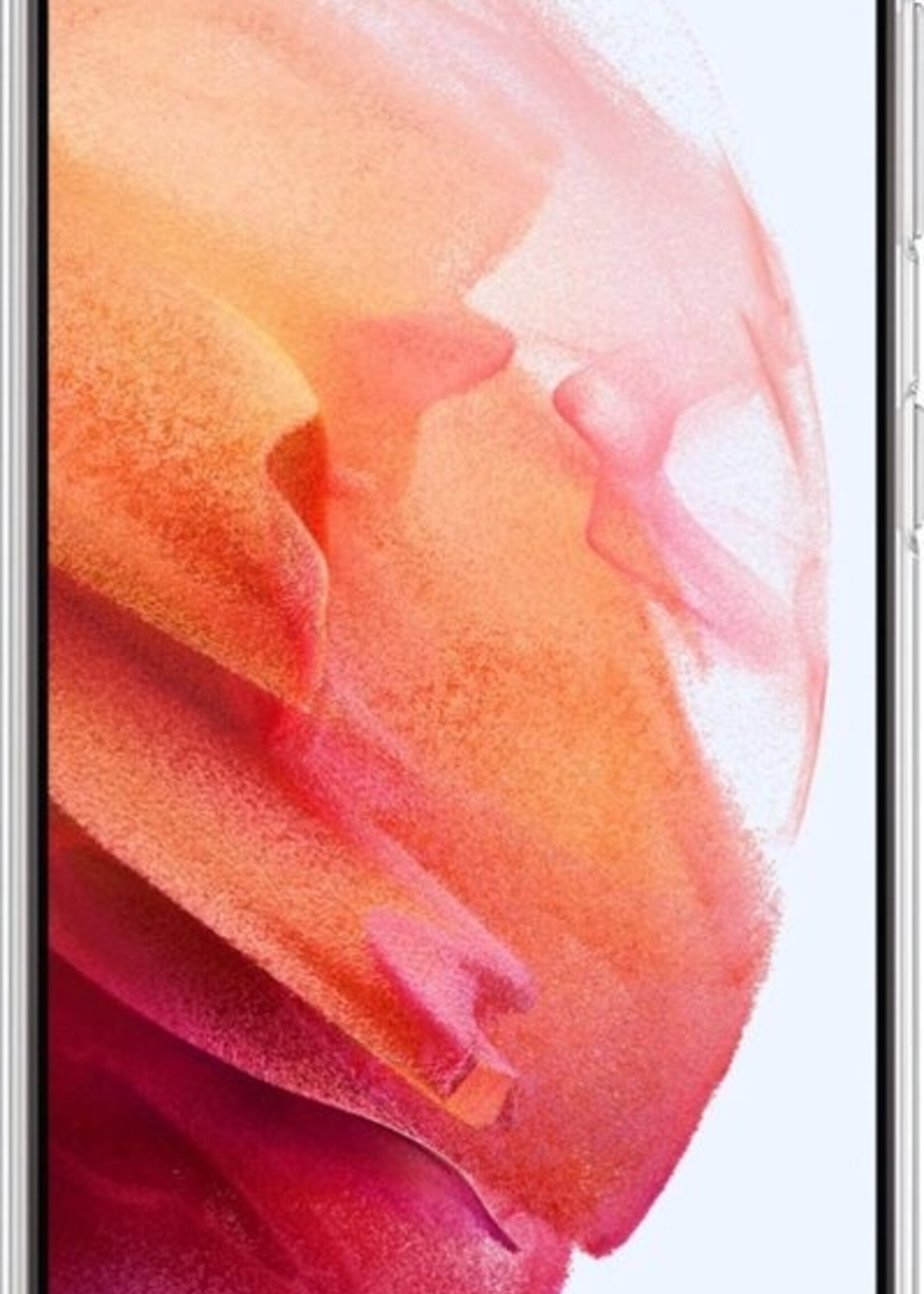 BTH Hoesje Geschikt voor Samsung S21 Hoesje Siliconen Case Hoes Met Screenprotector - Hoes Geschikt voor Samsung Galaxy S21 Hoes Cover Case - Transparant