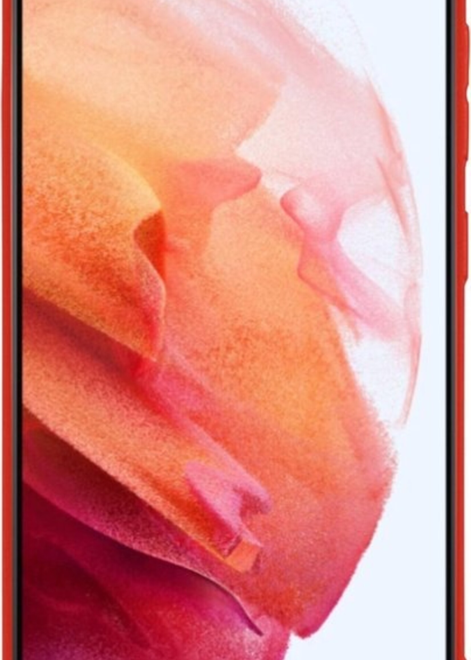 BTH Hoesje Geschikt voor Samsung S21 Plus Hoesje Siliconen Case Hoes Met Screenprotector - Hoes Geschikt voor Samsung Galaxy S21 Plus Hoes Cover Case - Rood