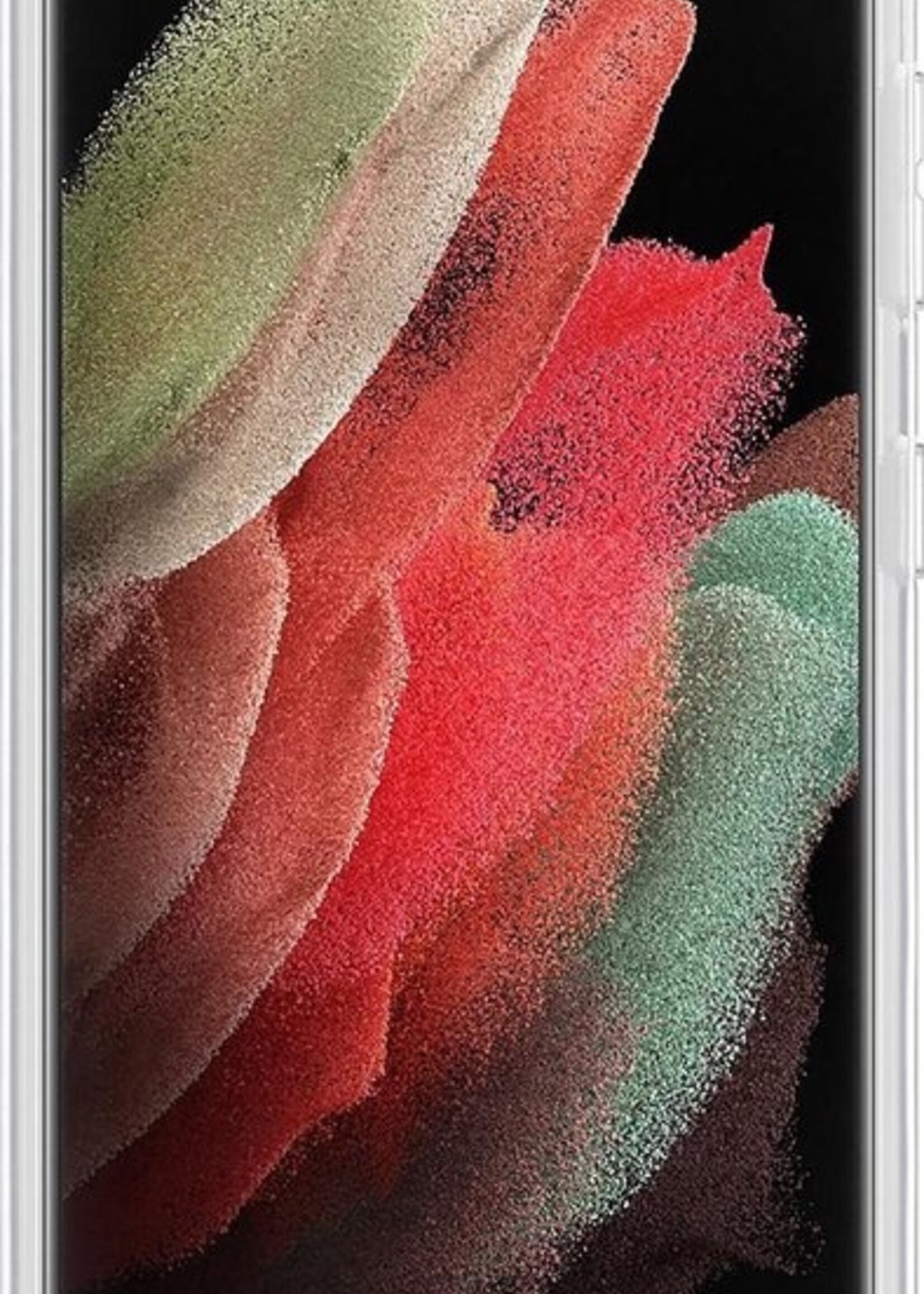 BTH Hoesje Geschikt voor Samsung S21 Ultra Hoesje Siliconen Case Hoes Met Screenprotector - Hoes Geschikt voor Samsung Galaxy S21 Ultra Hoes Cover Case - Transparant