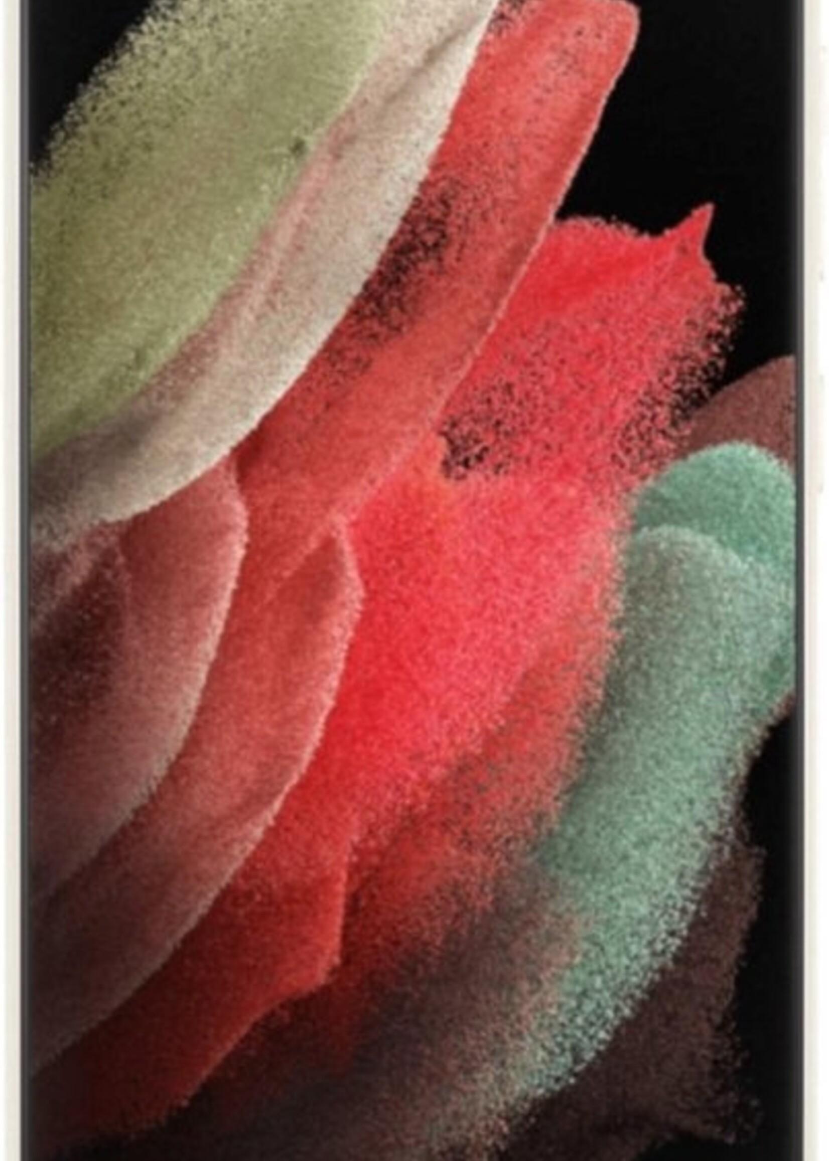 BTH Hoesje Geschikt voor Samsung S21 Ultra Hoesje Siliconen Case Hoes Met Screenprotector - Hoes Geschikt voor Samsung Galaxy S21 Ultra Hoes Cover Case - Wit