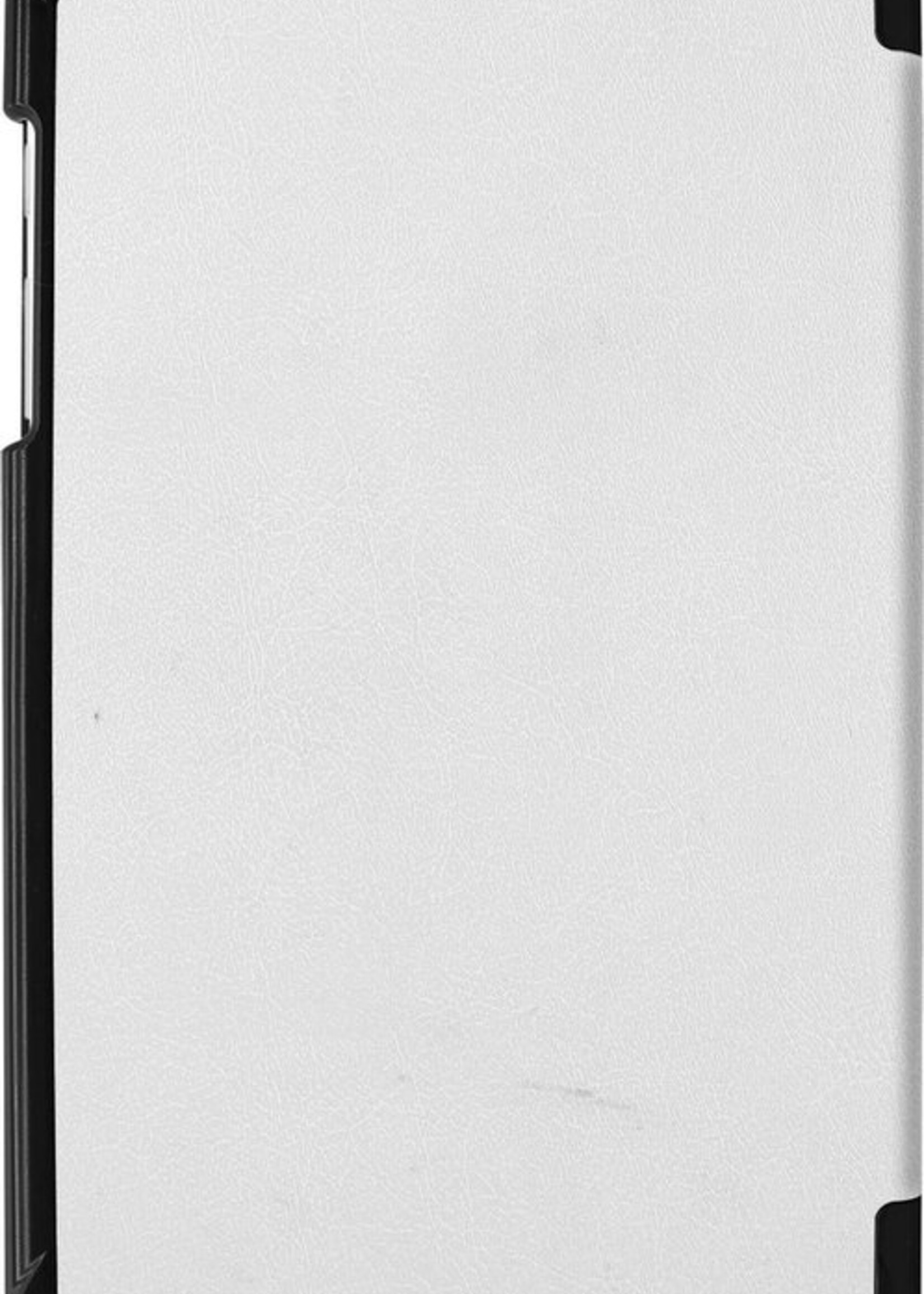 BTH Hoes Geschikt voor Samsung Galaxy Tab A 8.0 (2019) Hoes Book Case Hoesje Trifold Cover - Hoesje Geschikt voor Samsung Tab A 8.0 (2019) Hoesje Bookcase - Wit