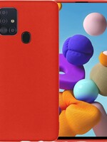 BTH BTH Samsung Galaxy A21s hoesje siliconen - Rood