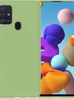 BTH BTH Samsung Galaxy A21s hoesje siliconen - Groen