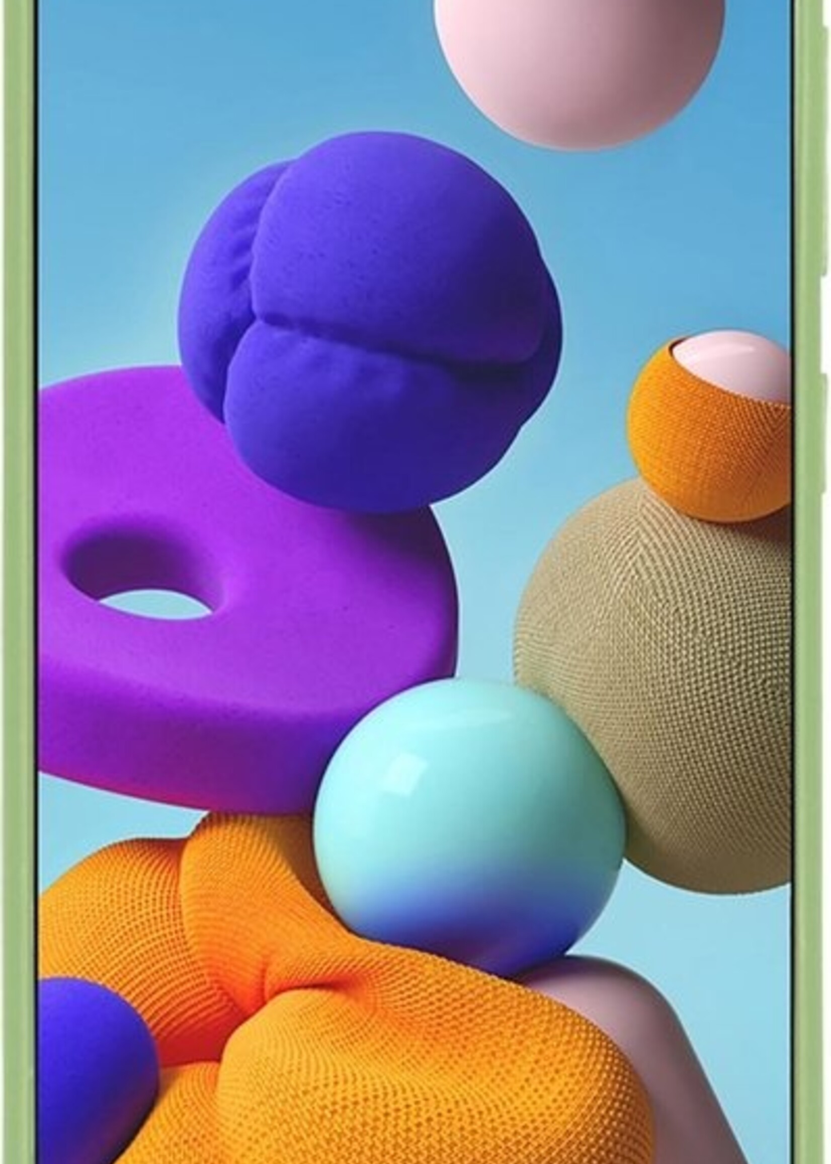 BTH Hoesje Geschikt voor Samsung A21s Hoesje Siliconen Case Hoes - Hoes Geschikt voor Samsung Galaxy A21s Hoes Cover Case - Groen