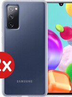 BTH BTH 2 PACK - Samsung Galaxy A41 hoesje siliconen - Transparant