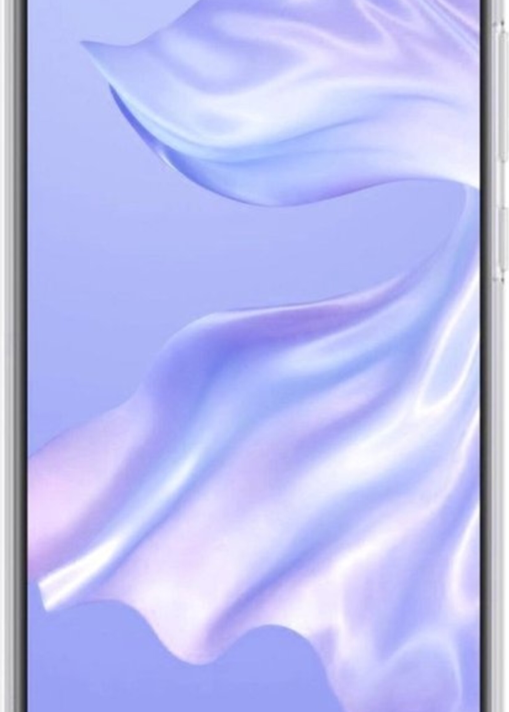 BTH Hoesje Geschikt voor Huawei P30 Hoesje Siliconen Case Hoes - Hoes Geschikt voor Huawei P30 Hoes Cover Case - Transparant