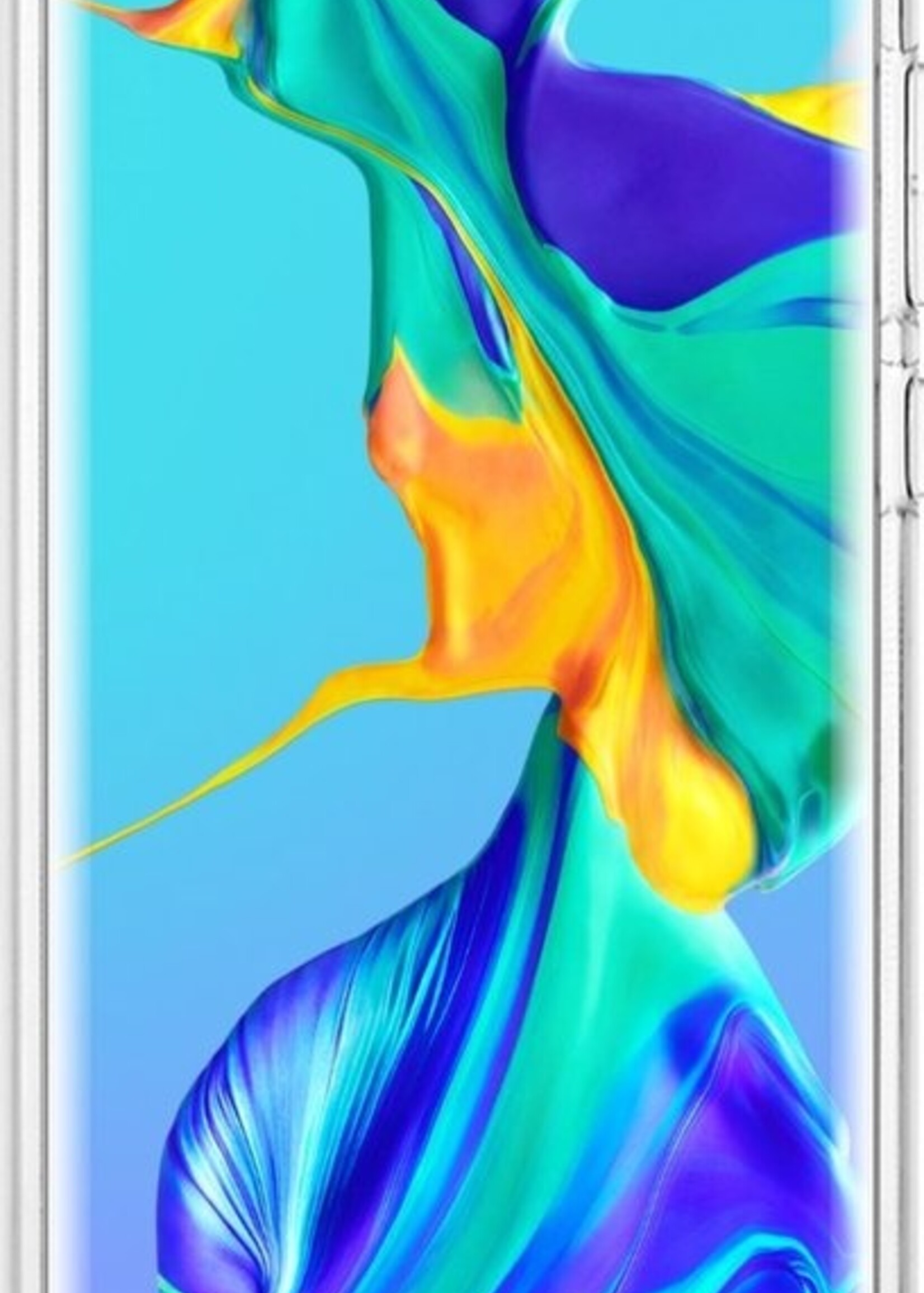 BTH Hoesje Geschikt voor Huawei P30 Pro Hoesje Siliconen Case Hoes - Hoes Geschikt voor Huawei P30 Pro Hoes Cover Case - Transparant