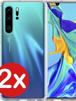 BTH BTH 2 PACK - Huawei P30 Pro hoesje siliconen - Transparant