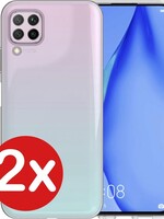 BTH BTH 2 PACK - Huawei P40 lite hoesje siliconen - Transparant