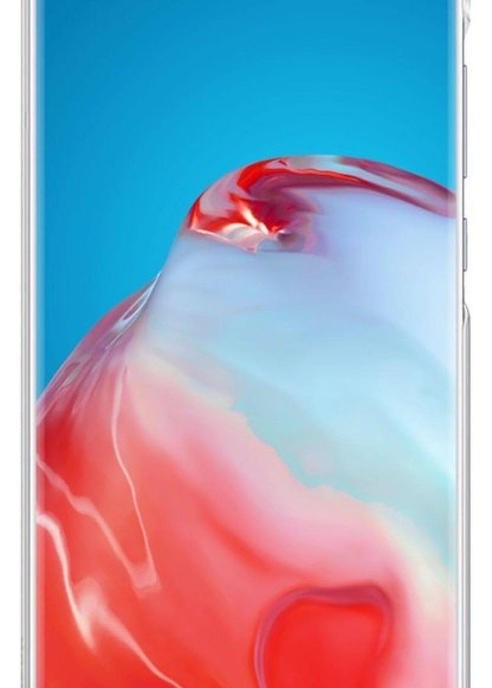 BTH Hoesje Geschikt voor Huawei P40 Pro Hoesje Siliconen Shock Proof Case Hoes - Hoes Geschikt voor Huawei P40 Pro Hoes Cover Case Shockproof - Transparant