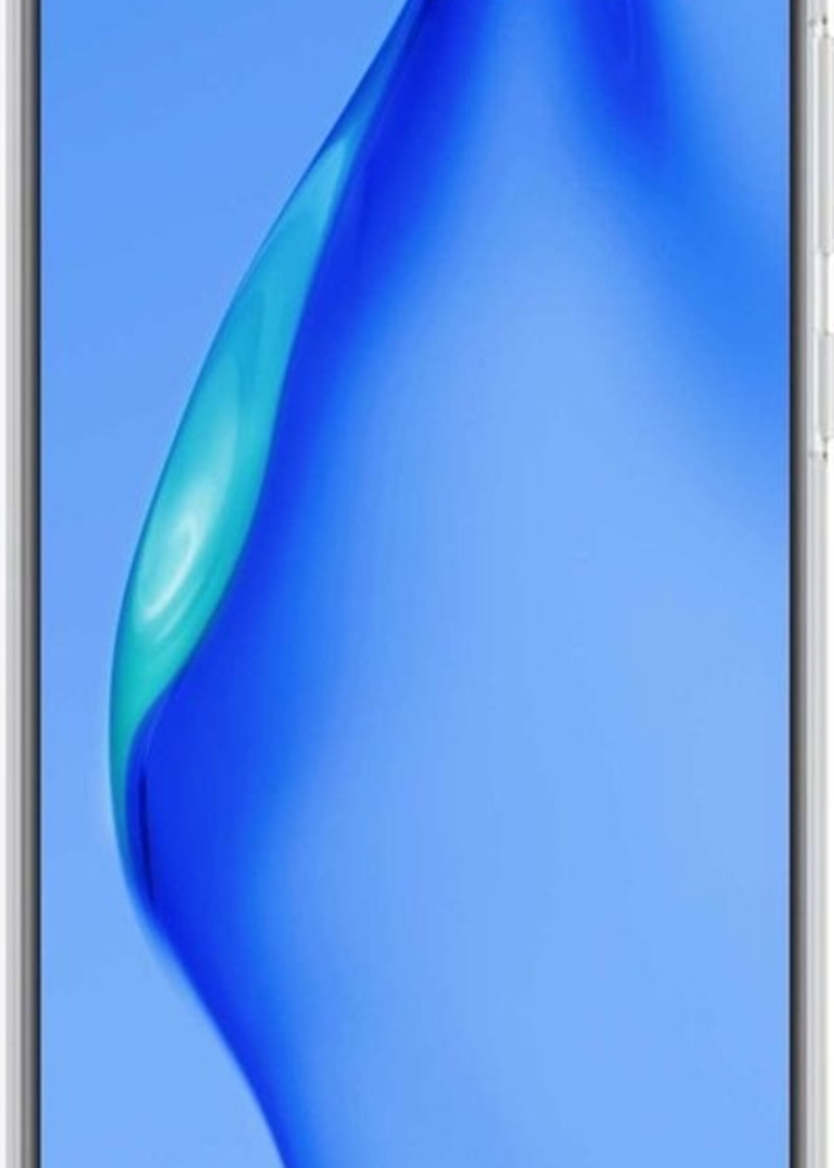 BTH Hoesje Geschikt voor Huawei P40 Lite Hoesje Siliconen Case Hoes - Hoes Geschikt voor Huawei P40 Lite Hoes Cover Case - Transparant - 2 PACK