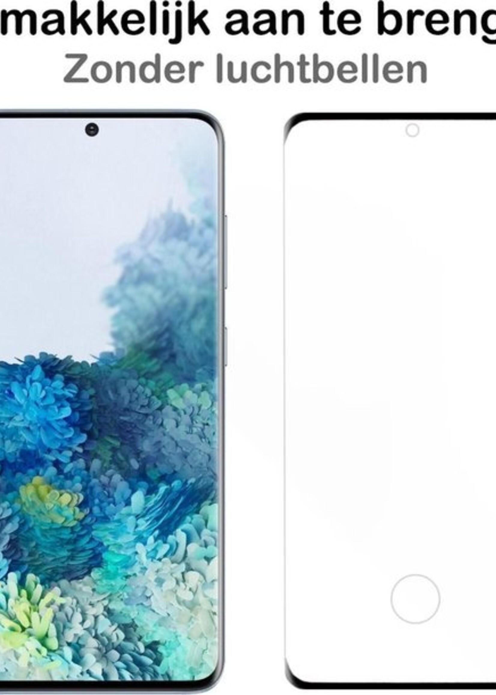 BTH Screenprotector Geschikt voor Samsung S20 Ultra Screenprotector Glas Gehard Tempered Glass Full Cover - Screenprotector Geschikt voor Samsung Galaxy S20 Ultra Screen Protector Screen Cover