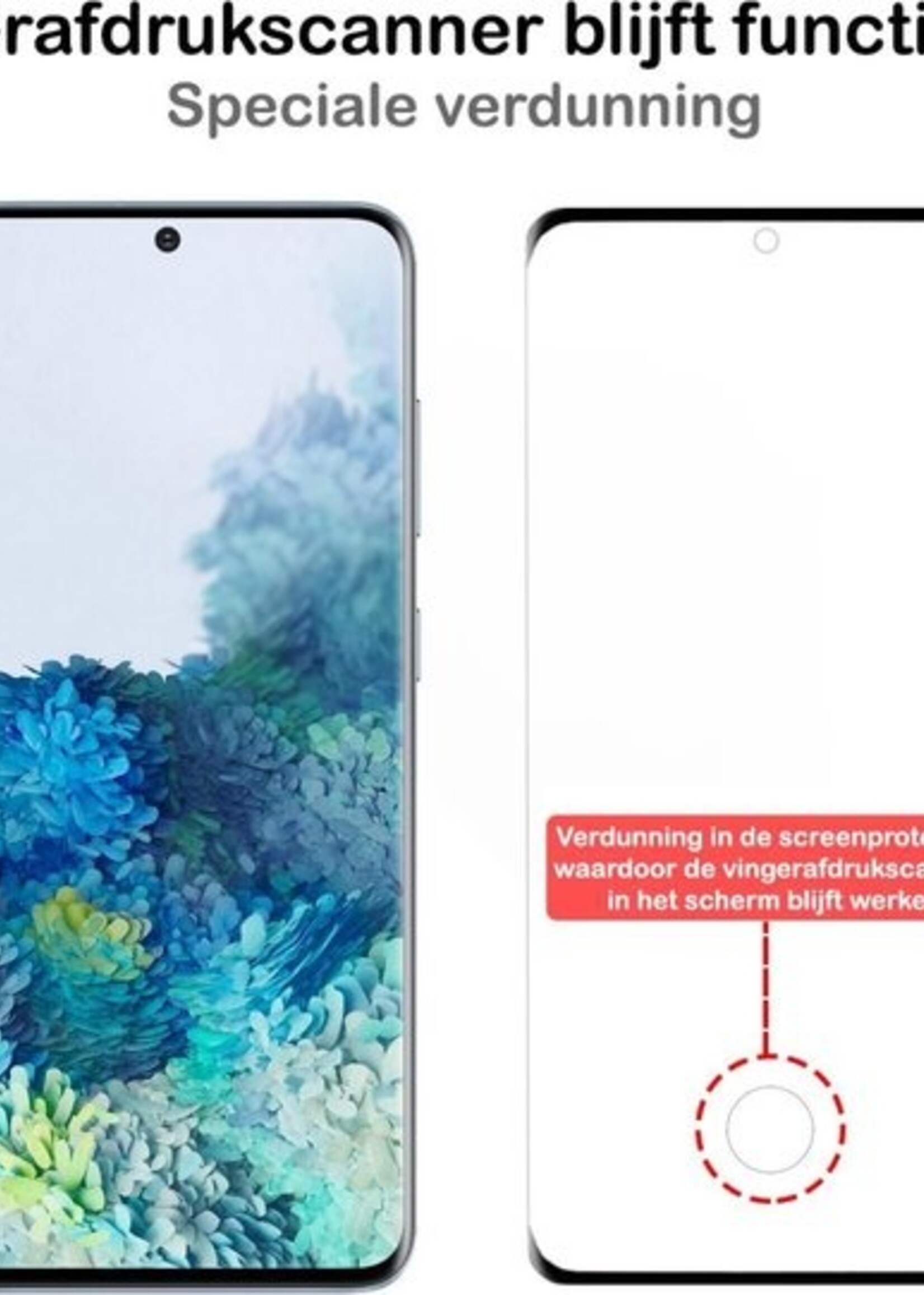 BTH Screenprotector Geschikt voor Samsung S20 Ultra Screenprotector Glas Gehard Tempered Glass Full Cover - Screenprotector Geschikt voor Samsung Galaxy S20 Ultra Screen Protector Screen Cover