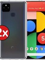 BTH BTH 2x Google Pixel 5 hoesje siliconen