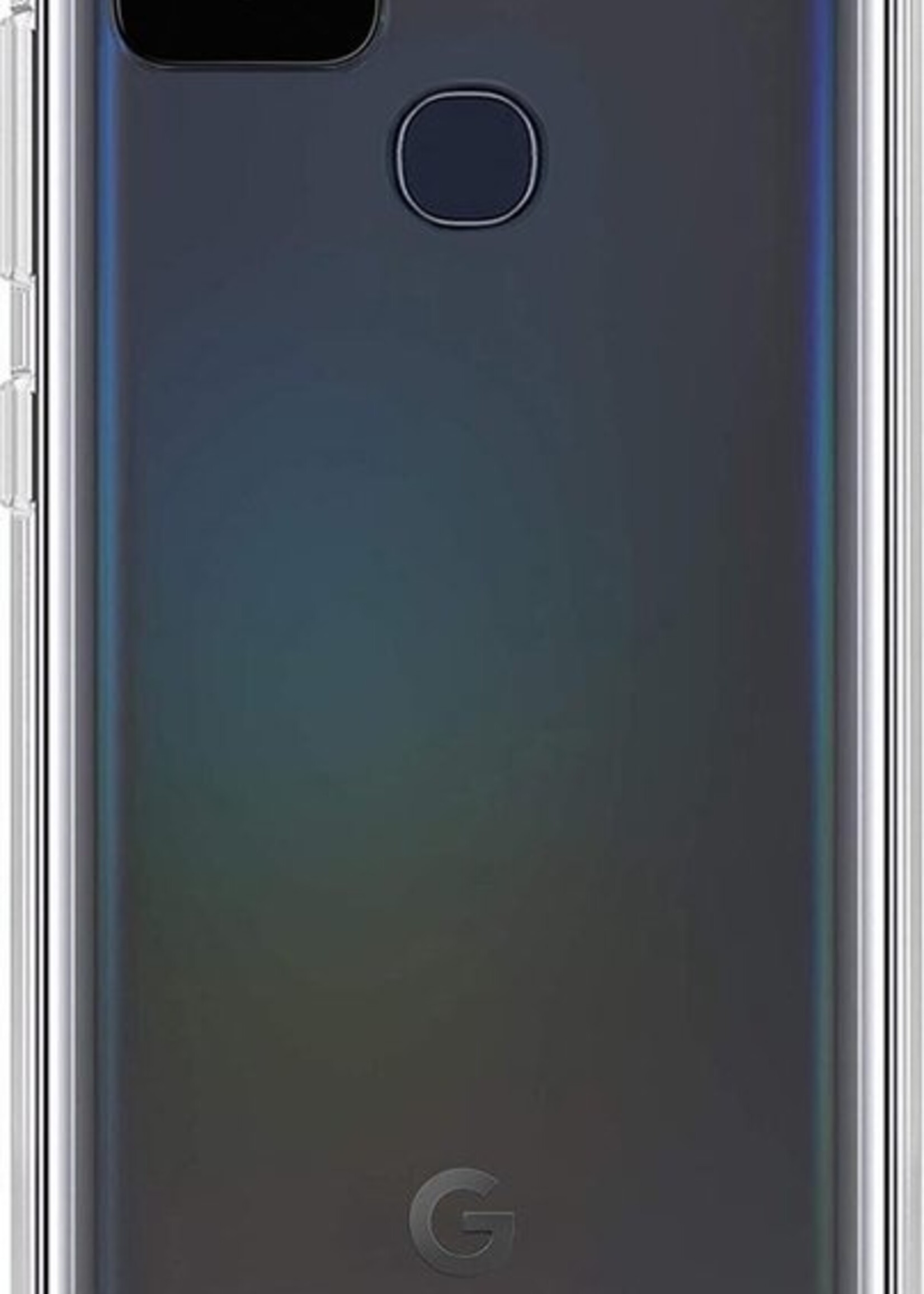 BTH Hoesje Geschikt voor Google Pixel 5 Hoesje Siliconen Case Hoes - Hoes Geschikt voor Google Pixel 5 Hoes Cover Case - Transparant - 2 PACK