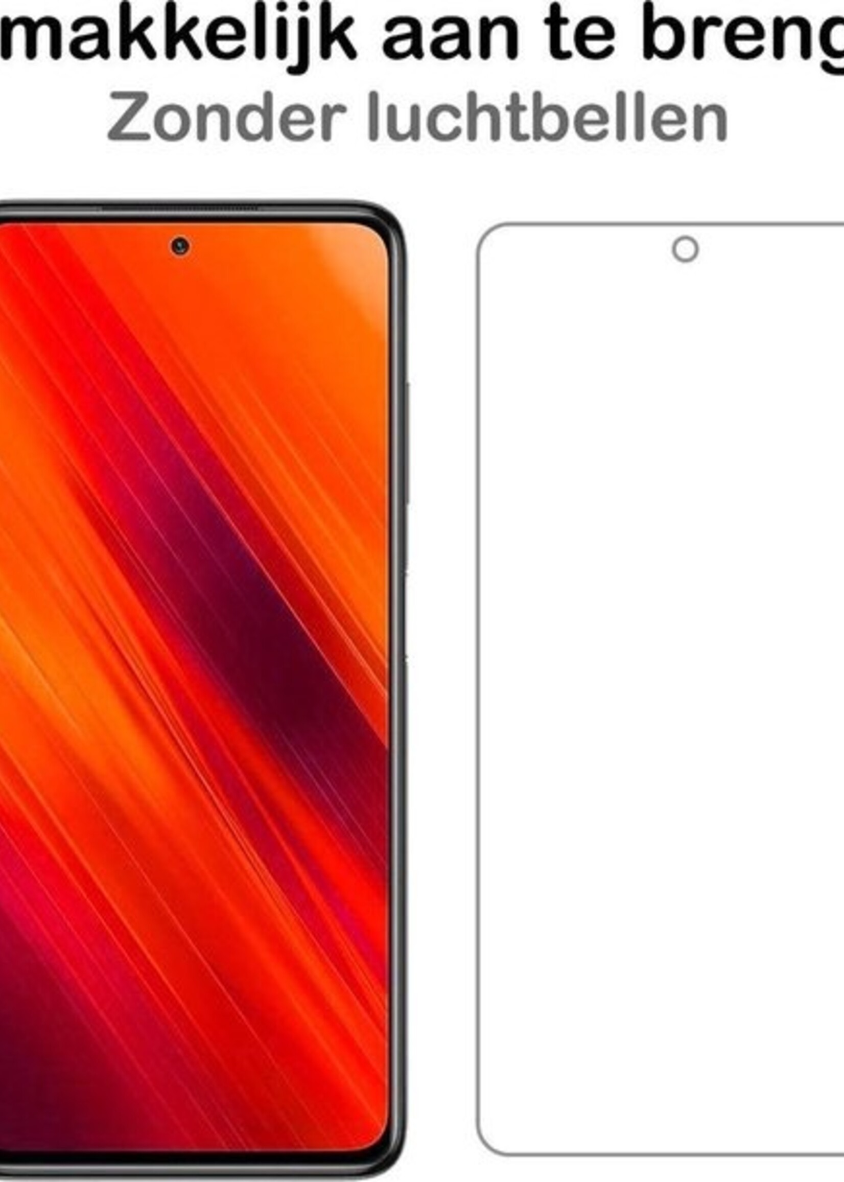 BTH Screenprotector Geschikt voor Poco X3 Screenprotector Glas Gehard Tempered Glass - Screenprotector Geschikt voor Xiaomi Poco X3 Screen Protector Screen Cover - 2 PACK
