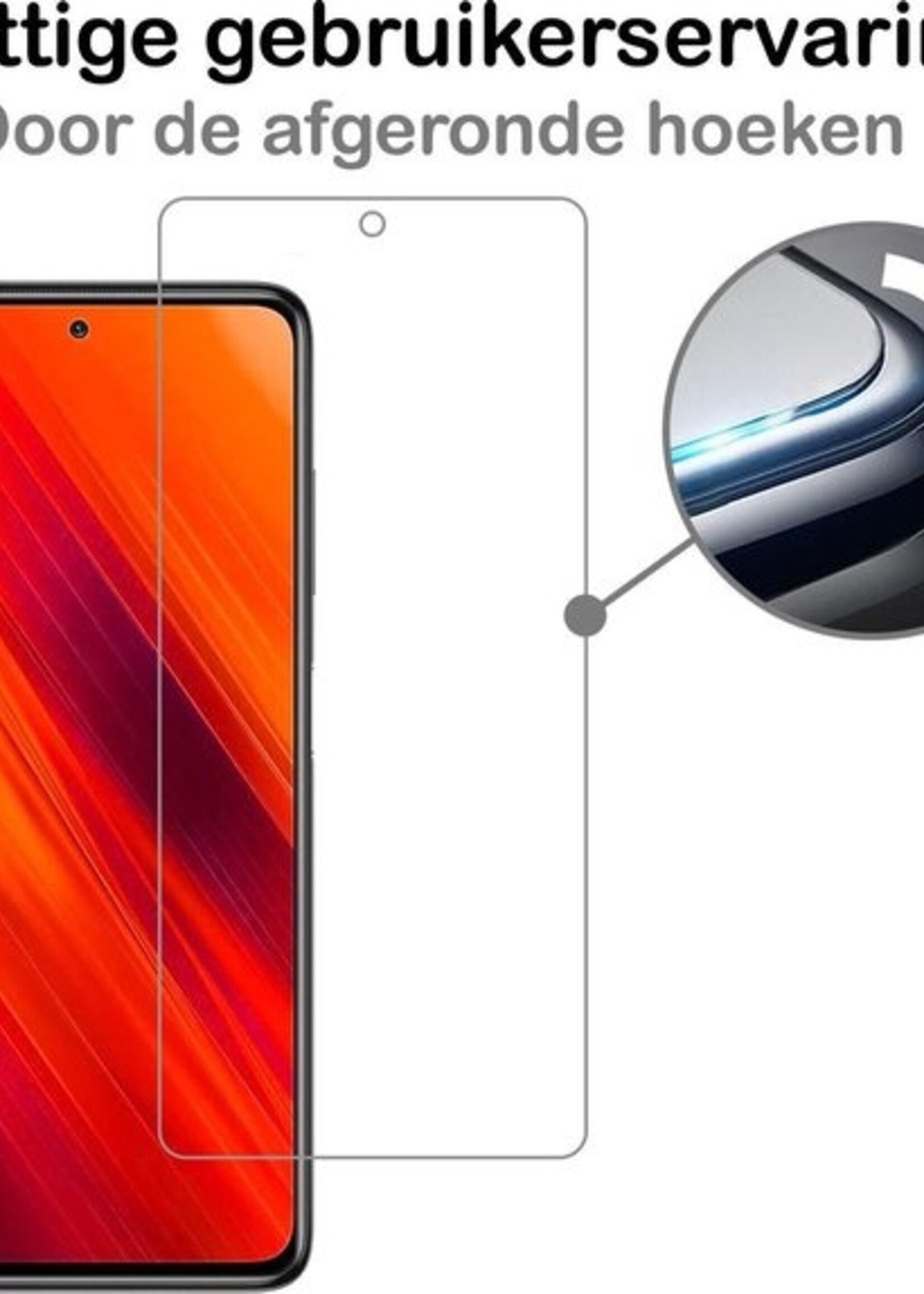 BTH Screenprotector Geschikt voor Poco X3 Screenprotector Glas Gehard Tempered Glass - Screenprotector Geschikt voor Xiaomi Poco X3 Screen Protector Screen Cover - 2 PACK