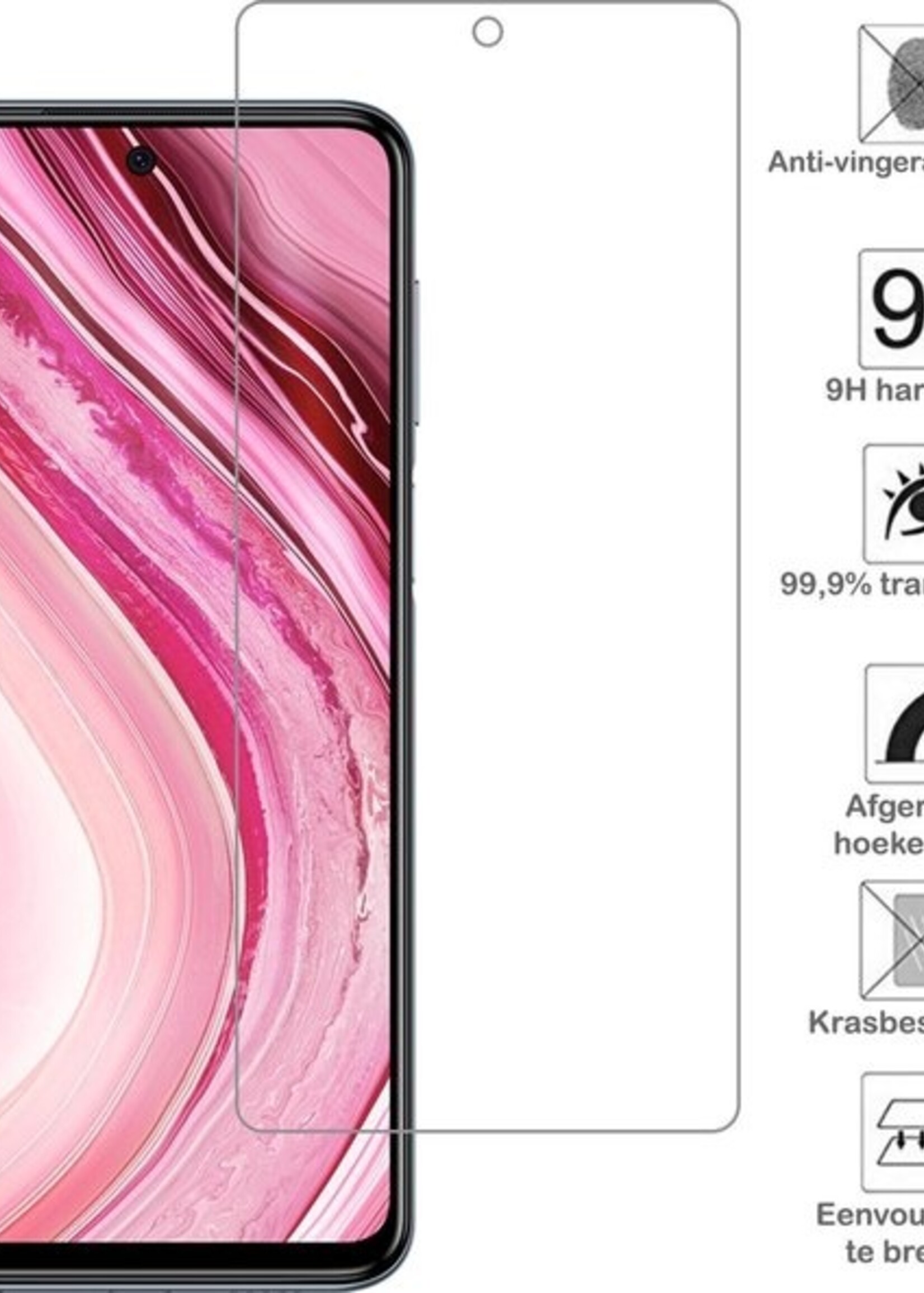 BTH Screenprotector Geschikt voor Xiaomi Redmi Note 9 Pro Screenprotector Glas Gehard Tempered Glass - Screenprotector Geschikt voor Xiaomi Redmi Note 9 Pro Screen Protector Screen Cover - 2 PACK