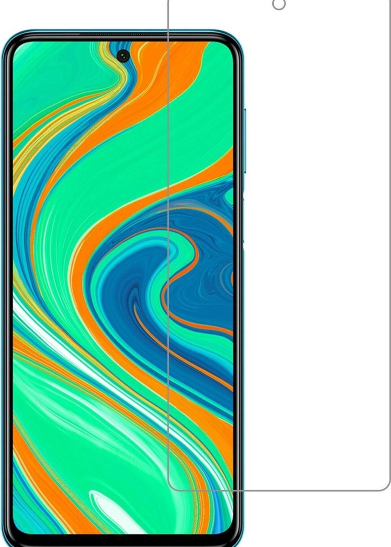 BTH Screenprotector Geschikt voor Xiaomi Redmi Note 9S Screenprotector Glas Gehard Tempered Glass - Screenprotector Geschikt voor Xiaomi Redmi Note 9S Screen Protector Screen Cover