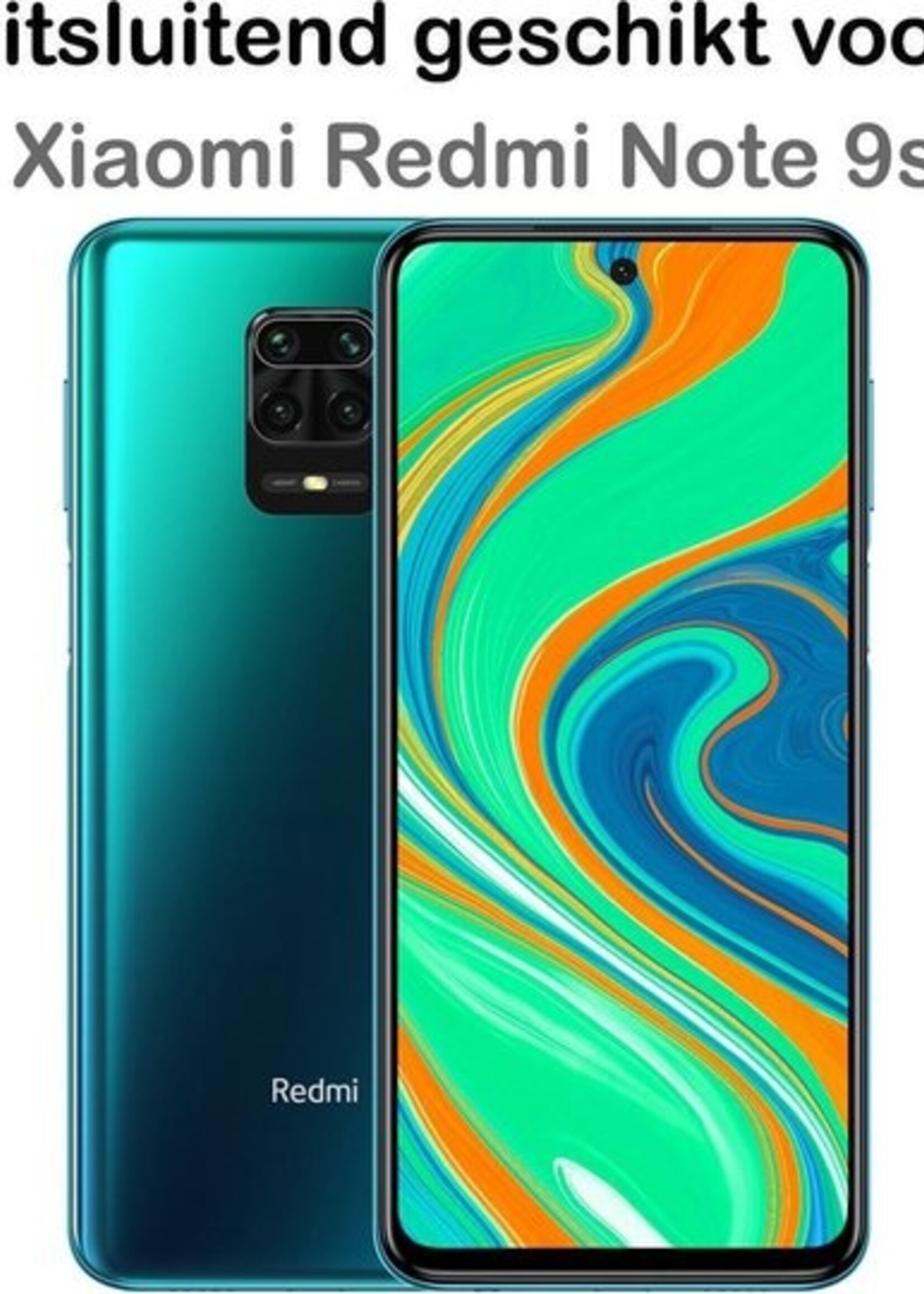 BTH Screenprotector Geschikt voor Xiaomi Redmi Note 9S Screenprotector Glas Gehard Tempered Glass - Screenprotector Geschikt voor Xiaomi Redmi Note 9S Screen Protector Screen Cover