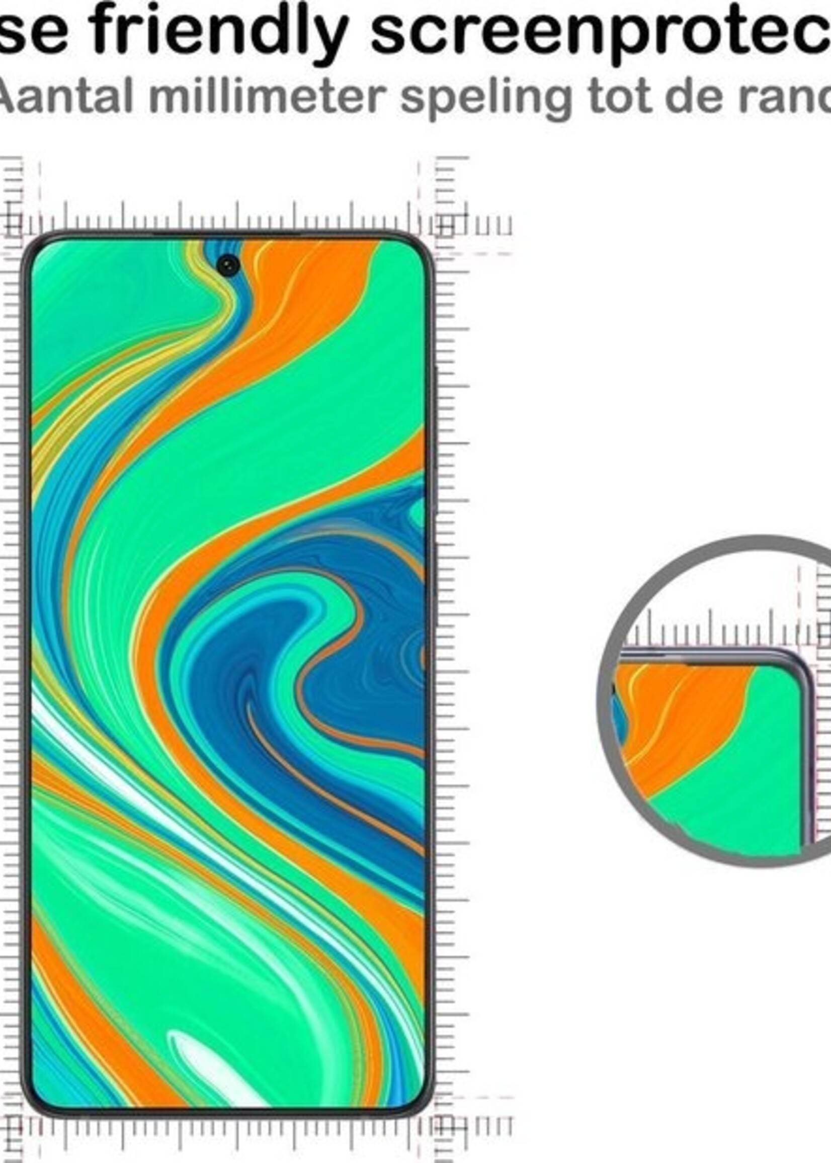 BTH Screenprotector Geschikt voor Xiaomi Redmi Note 9S Screenprotector Glas Gehard Tempered Glass - Screenprotector Geschikt voor Xiaomi Redmi Note 9S Screen Protector Screen Cover