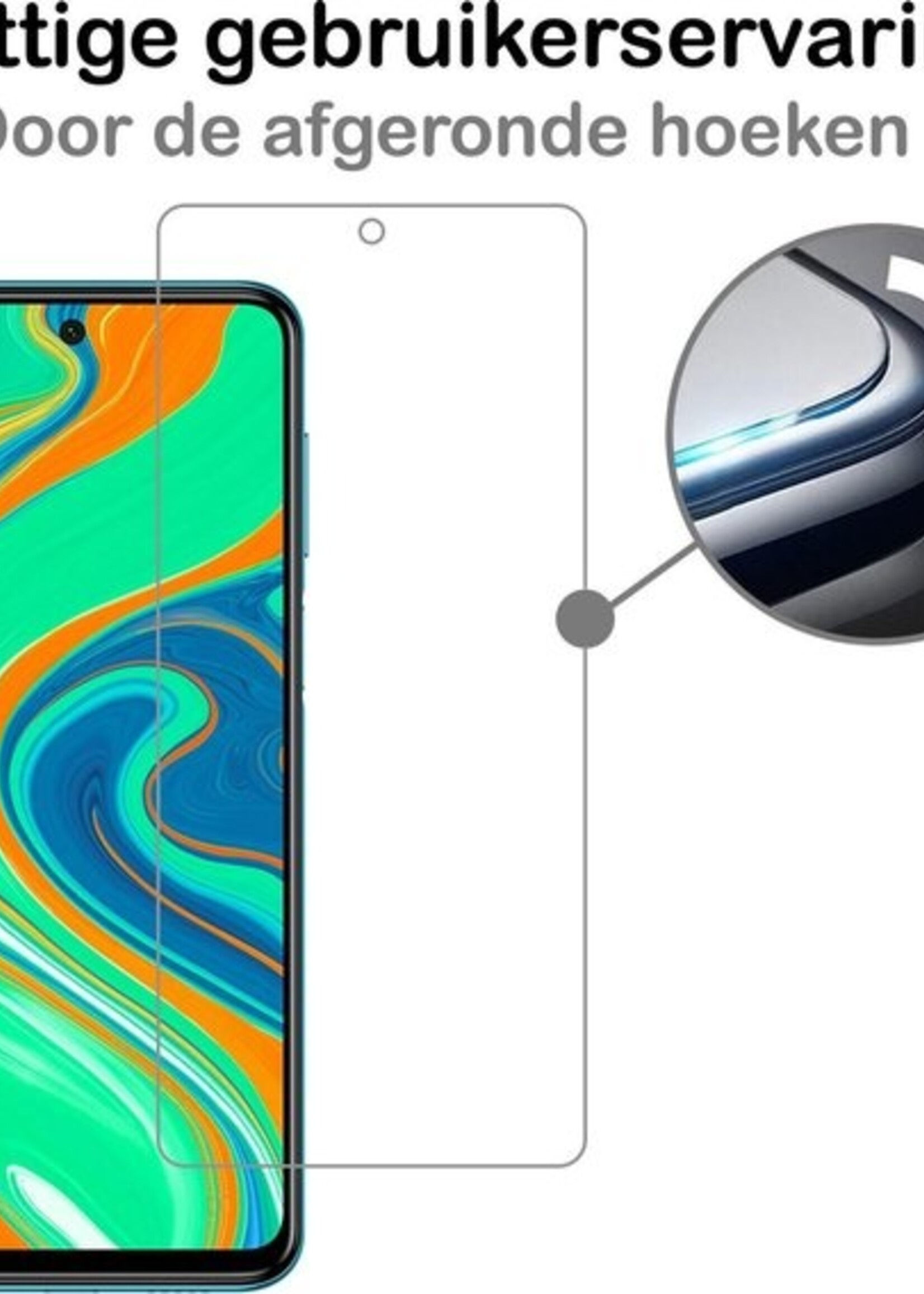 BTH Screenprotector Geschikt voor Xiaomi Redmi Note 9S Screenprotector Glas Gehard Tempered Glass - Screenprotector Geschikt voor Xiaomi Redmi Note 9S Screen Protector Screen Cover