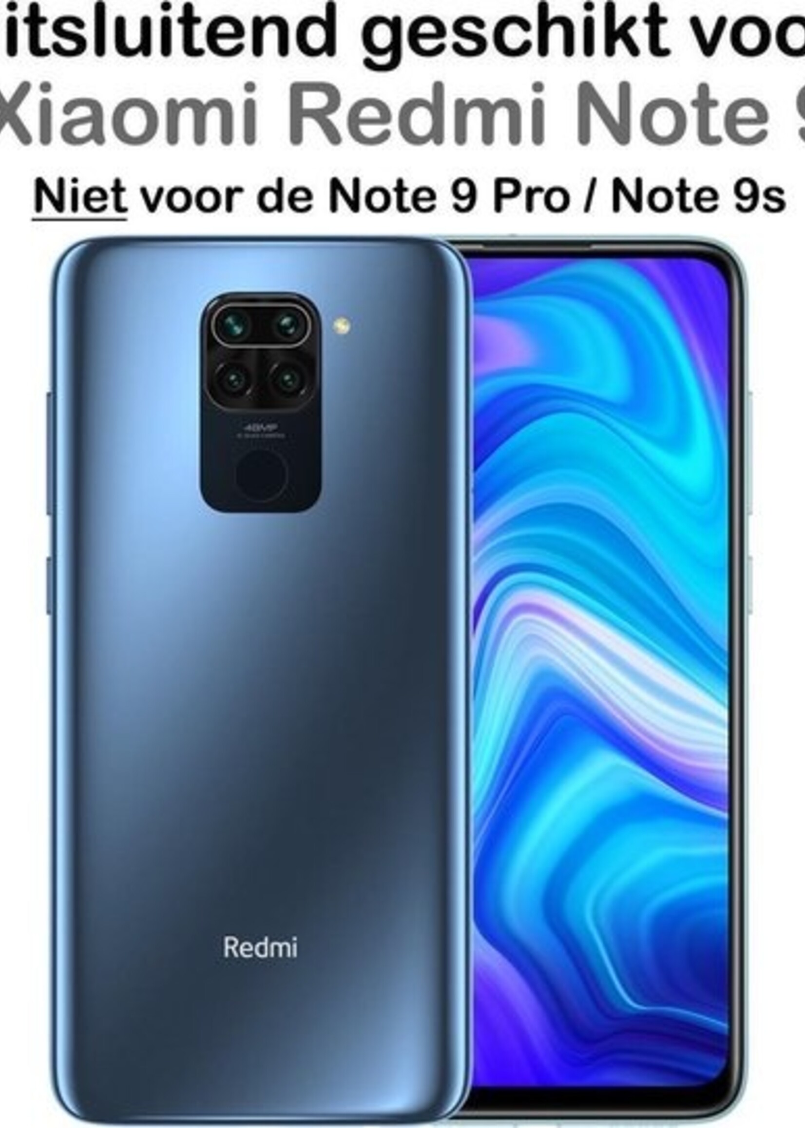 BTH Screenprotector Geschikt voor Xiaomi Redmi Note 9 Screenprotector Glas Gehard Tempered Glass - Screenprotector Geschikt voor Xiaomi Redmi Note 9 Screen Protector Screen Cover