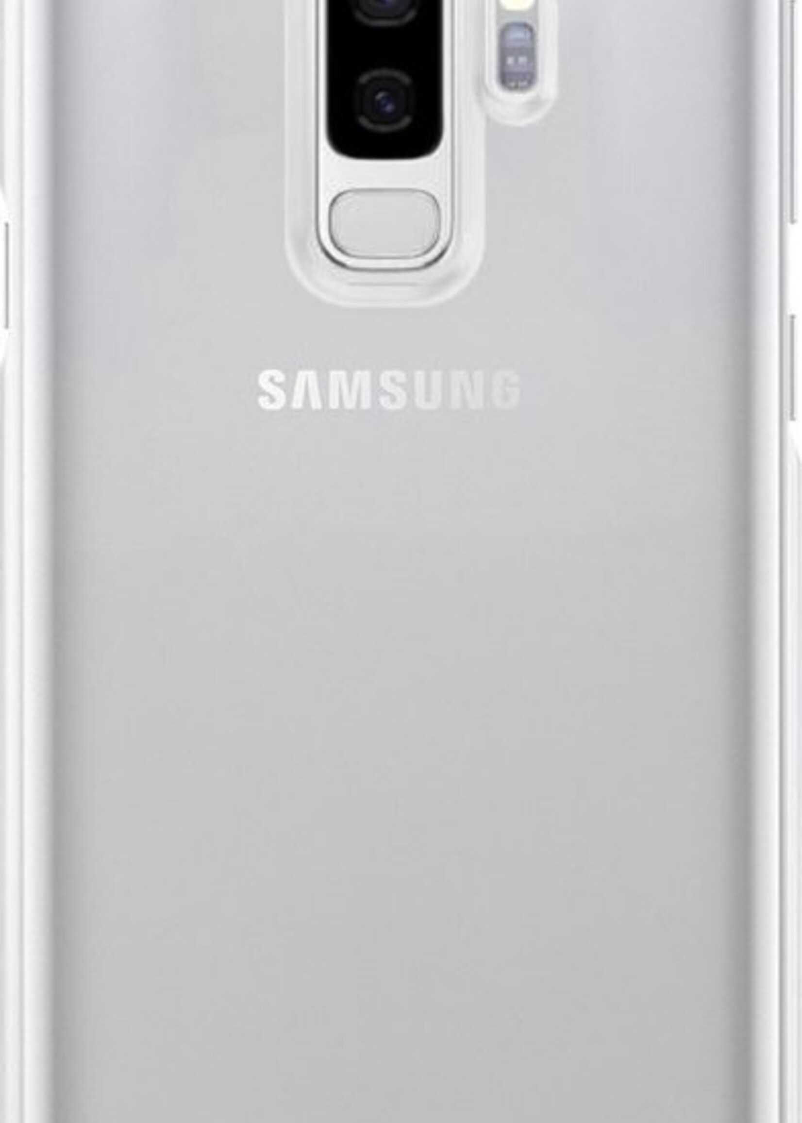 BTH Hoesje Geschikt voor Samsung S9 Plus Hoesje Siliconen Case Hoes - Hoes Geschikt voor Samsung Galaxy S9 Plus Hoes Cover Case - Transparant